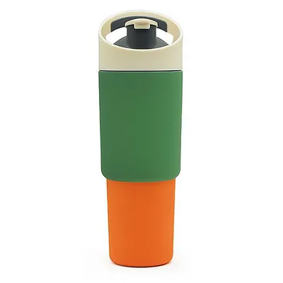 Produktbild von Asobu - Cosmic Bottle - Heiß/Kalt, 960ml, Puramic - Edelstahl  Trinkbecher mit Strohhalm - Pastel Green