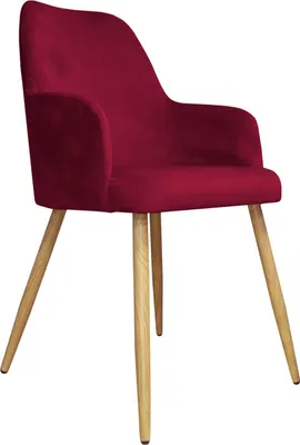 Obrázek produktu pro Židle WEZERA VELVET bordó/dubová