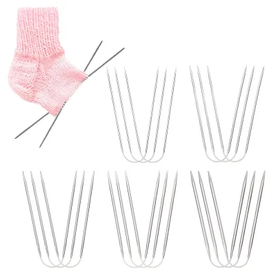 Rundstricknadeln 15er Set, 23 cm, Edelstahl, 2–4 mm