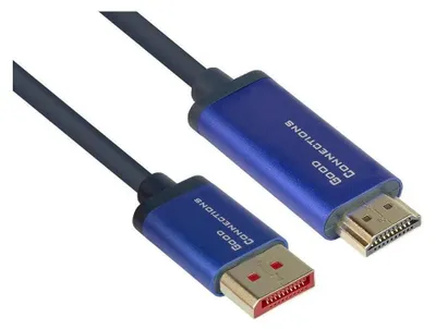 Obrázok produktu pre Alcasa 4860-SF020B, 2 m, DisplayPort, HDMI, Samec, Samec, 3840 x 2160 px