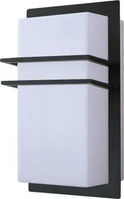 Produktbild von Rabalux 8169 Außenwandleuchte Seattle, E27-Kunststoff, schwarz-weiß, Modern, IP44, 26,6cm