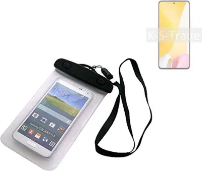 Produktbild von K-S-Trade Schutz Hülle Handy Hülle Kompatibel mit Xiaomi 12 Lite Beach Bag wasserdicht 16cm x 10cm Schutzhülle Staub Sand Flachwasser Beachbag Case