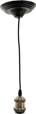 Produktbild von Clayre & Eef Pendelleuchte 150 cm Grün Schwarz Kunststoff
