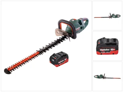 Zdjęcie produktu dla Akumulatorowe nożyce do żywopłotu Metabo HS 18 LTX BL 65 18 V 60 cm bezszczotkowe + 1x akumulator 8,0 Ah - bez ładowarki