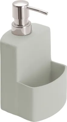 Image de WENKO Distributeur de savon et de produit à vaisselle Doseur de produit à vaisselle Easy Squeez-e Gris