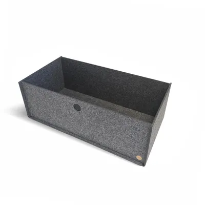 Produktbild von Aufbewahrungsbox CARGA Filz 35 x 68 x 24 cm ohne Deckel in anthrazit meliert