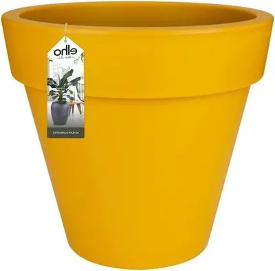 Image de Pot de fleurs Ø 39 cm, jaune ocre, pour l'intérieur et l'extérieur