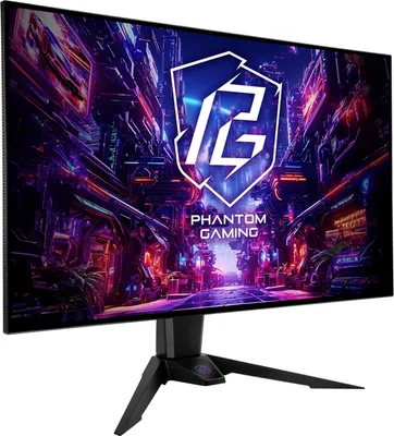 Produktbild von Asrock PGO32UFS, 80 cm (31.5"), 3840 x 2160 Pixel, 4K Ultra HD, OLED, 0,03 ms, Schwarz