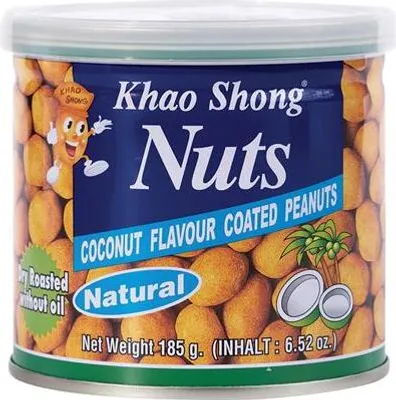 Image de Cacahuètes enrobées croustillantes au lait de coco 185 g - Khao Shong