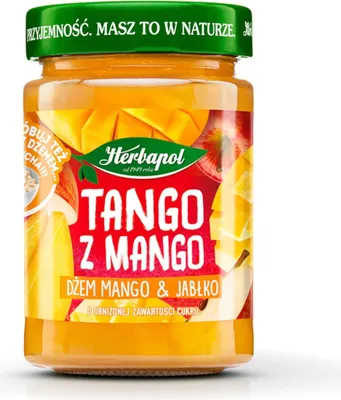 Zdjęcie produktu dla Dżem Tango z Mango – Mango i Jabłko 280g