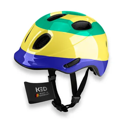 Produktbild von KED Meggy Spark Kinderfahrradhelm, Inmold, 360° Verstellsystem, Reflektoren, Insektenschutznetz, Farbe: Loopster Yellow Green Glossy Größe: 50-55 (M)