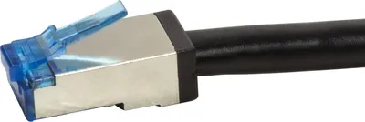 Produktbild von LogiLink CQ7023S, 0,5 m, Cat6a, S/FTP (S-STP), RJ-45, Schwarz