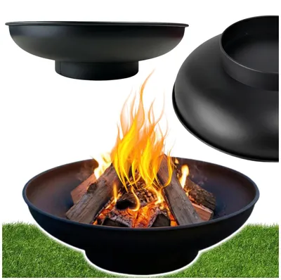 Produktbild von Feuerstelle Ø 60 cm aus Metall - Feuerschale - Gartengrill für Camping und Lagerfeuer