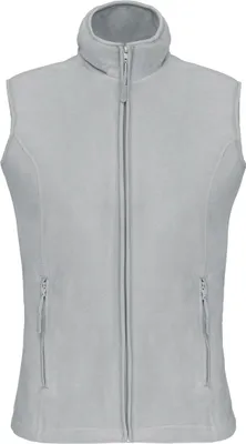 Produktbild von Kariban Damen Fleece Jacke Weste Micro Fleece-Weste Bodywarmer Fleece, Größe:M, Farbe:Snow Grey