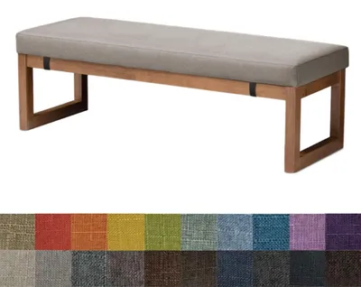 Obrázek produktu pro Polštář na sezení Omgoods – vhodný na pohovku a zahradní lavičku, rozměry 100x40x5 cm, barva šedá