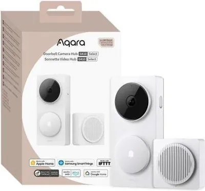 Obrázek produktu pro Zvonek s kamerou Hub G410 bílý 2K, Zigbee, Wi-Fi, Matter Thread