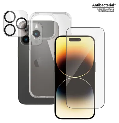 Produktbild von PanzerGlass iPhone 14 Pro Set: Hülle/Glas/Kameralinse