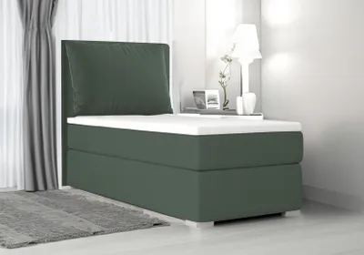 Produktbild von Boxspringbett SUZI MINI ,OHNE Topper Federkern,80x200cm(Dunkelgrün: ITAKA 10)