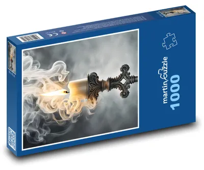 Obrázok produktu pre Puzzle 1000 Dymiaci svietnik so sviečkou - martinpuzzle