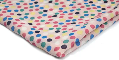 Produktbild von Bedruckter Chiffon, Muster 1, Puderrosa 50 x 150 cm