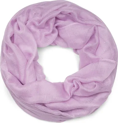 Produktbild von styleBREAKER Damen Loop Schal mit Glitzer-Effekt | Einfarbiger Schlauchschal aus weicher Viskose | Leicht & Elegant | 87 x 93 cm