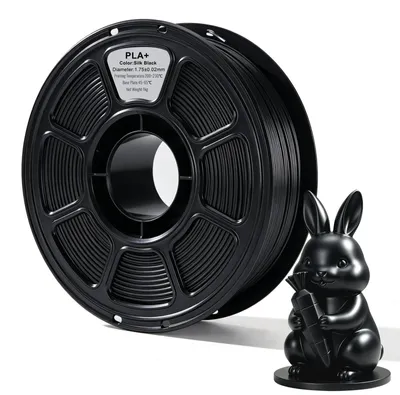 Immagine prodotto di Filamento PLA nero per stampanti 3D, 1 kg