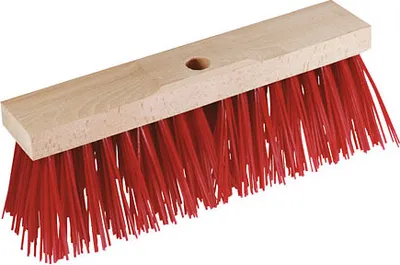 Produktbild von Straßenbesen 35 cm breit EXTRA GROB - rote Borsten