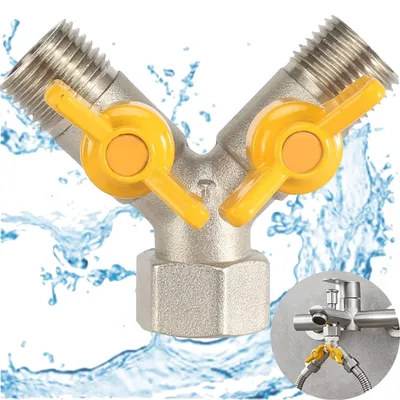 Produktbild von Solidchoice – Absperrventil aus Messing, 1/2 Zoll, für Garten und Haushalt