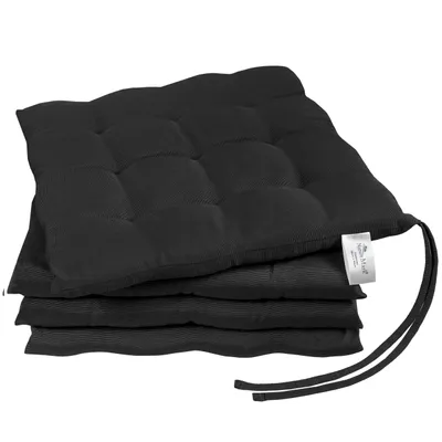 Produktbild von Sitzkissen Schwarz 40 X 40 + 4 CM (4er Pack)