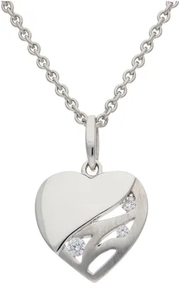 Produktbild von JuwelmaLux Anhänger Herz 925/000 Sterling Silber mit Zirkonia JL20-02-0868