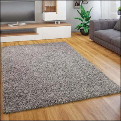 Produktbild von Teppich Wohnzimmer Schlafzimmer Hochflor Shaggy Flokati Einfarbig Weich Modern Grösse 140x200 cm