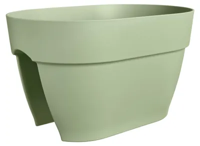 Produktbild von elho® Vibia campana Geländerkasten Flower Bridge Pistaziengrün 40 cm - Kunststoff