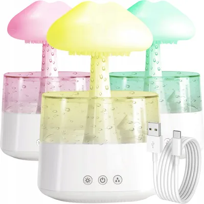 Produktbild von Wolkenbefeuchter - Ionisierung, Regen, Aramatherapie Und Usb-Nachtlicht