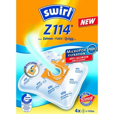 Zdjęcie produktu dla Swirl Z 114 MicroPor oryginalny: 4 worki do odkurzacza z mikrofibry premium