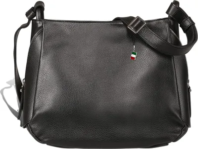 Immagine prodotto di Borsa a tracolla da donna Florence, in pelle nera, dimensioni 35x13x28, codice D2OTF182S1