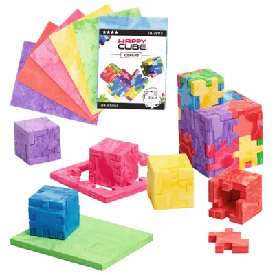 Produktbild von SmartGames Display 1 set Happy Cube Expert, 3D-Puzzle, Mehrfarbig, 9 Jahr(e), 99 Jahr(e), Erwachsene & Kinder, Junge/Mädchen