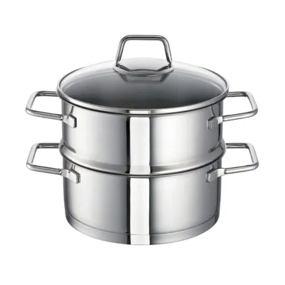 Produktbild von Schulte-Ufer WEGA Steamer 00126-16 Kochtopf inkl. Deckel, Edelstahl, 16 cm Durchmesser, Induktionsherd-geeignet