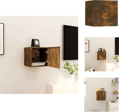 Zdjęcie produktu dla vidaXL Szafka wisząca pod TV dąb wędzony 30,5x30x30 cm - Meble TV