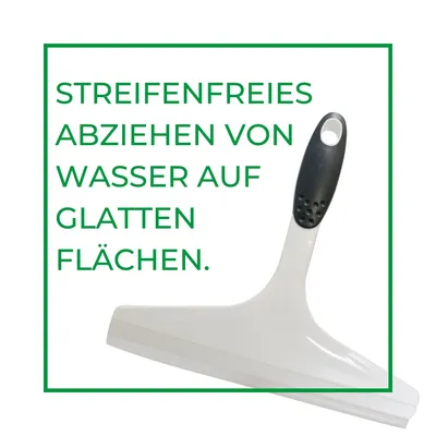 Produktbild von Novaliv 4x Duschabzieher 23,5 cm Weiß ergonomischer Griff Wasserabzieher Dusche Abzieher Scheibenabzieher Glasabzieher Bad accressoires Duschwandabzieher Badabzieher Duschwischer Glaswischer