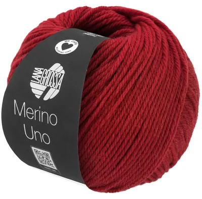 Produktbild von Lana Grossa - Merino Uno 0082 dunkelrot