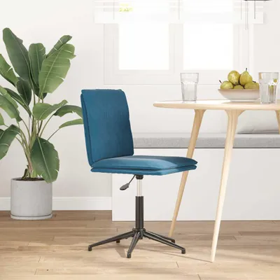 Produktbild von vidaXL Esszimmerstuhl Blau Samt