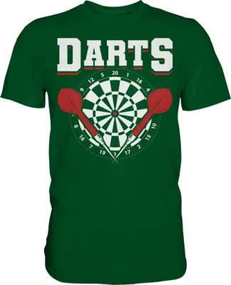 Produktbild von Darts Dartpfeile Dartscheibe T-Shirt – Bottle Green / L