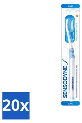Produktbild von 20 x Sensodyne Soft Handzahnbürste für empfindliche Zähne - Vorteilspackung - 20 Stücke