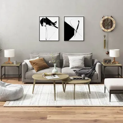 Produktbild von "Rabatt" Beistelltische 2 Stk. - Wohnzimmertisch-set - Sonoma-Eiche 40x40x35 cm Holzwerkstoff - Kaffeetisch CC21685