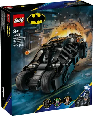 Productafbeelding van LEGO DC Batman: Batman Tumbler vs. Two-Face & The Joker - Superheldenspeelgoed met Batmobiel - Speelset met minifiguren - Cadeau voor jongens en meisjes vanaf 8 jaar, modelnummer 76303