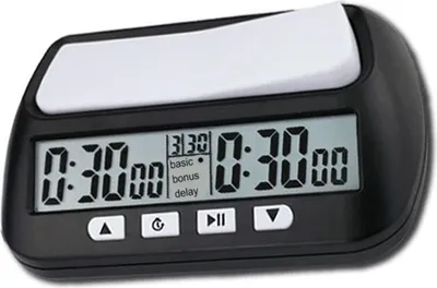 Image de Horloge numérique pour échecs avec alarme sonore YS 902 Black English Version