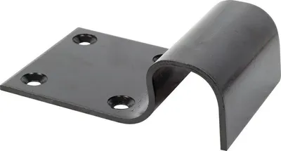 Image de Sabot De Portail Noir 90x4mm Fixation Robuste Pour Portail - Alberts