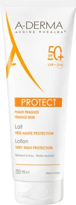 Productafbeelding van A-Derma Protect Lotiune Zonnebrandcrème SPF50+ 250 ml