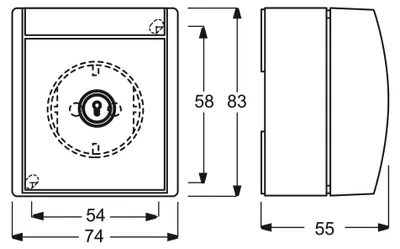 Obrázek produktu pro Busch-Jaeger 2083-0-0822, CEE 7/3, Modrá, Bílá, IP44, 250 V, 16 A, 74 mm