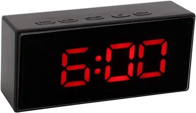 Produktbild von Elektronische digitale Uhr mit LED-Display, roter Lichtsensor und elegantem Design